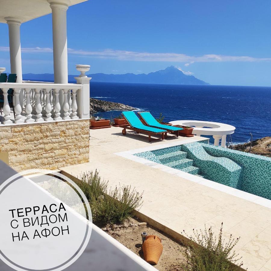 Villa Ulyana Kriaritsi - Athos Sea View & Spa Eksteriør billede