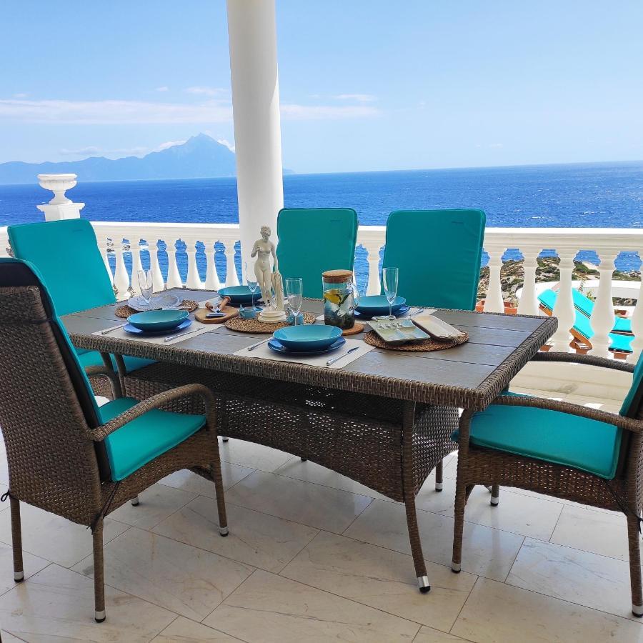 Villa Ulyana Kriaritsi - Athos Sea View & Spa Eksteriør billede