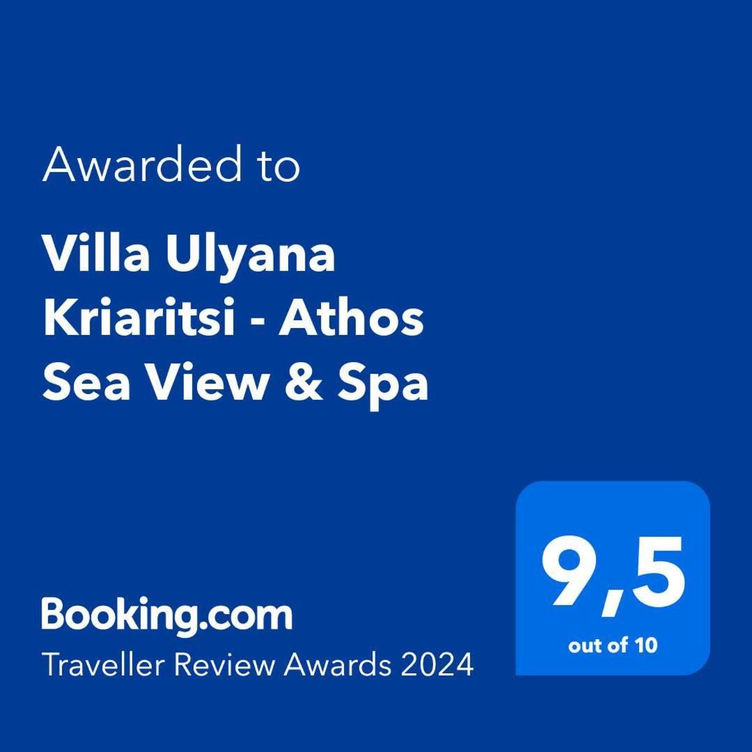 Villa Ulyana Kriaritsi - Athos Sea View & Spa Eksteriør billede