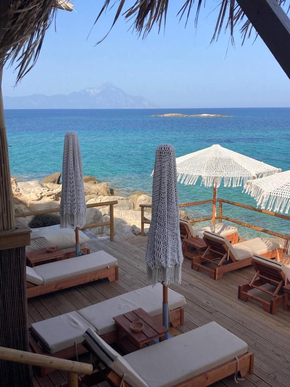 Villa Ulyana Kriaritsi - Athos Sea View & Spa Eksteriør billede