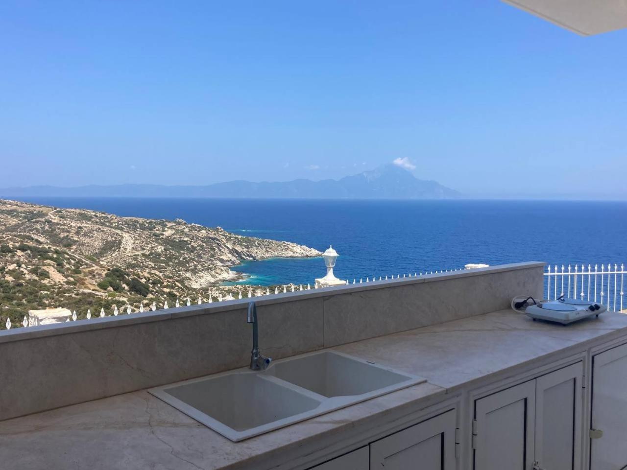 Villa Ulyana Kriaritsi - Athos Sea View & Spa Eksteriør billede
